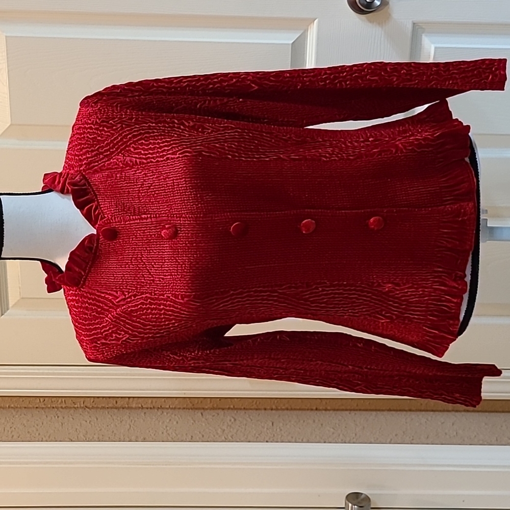 Chico's Red Button up Jacket
